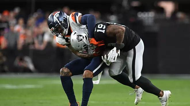 Patrick Surtain II tackles Raiders reciever