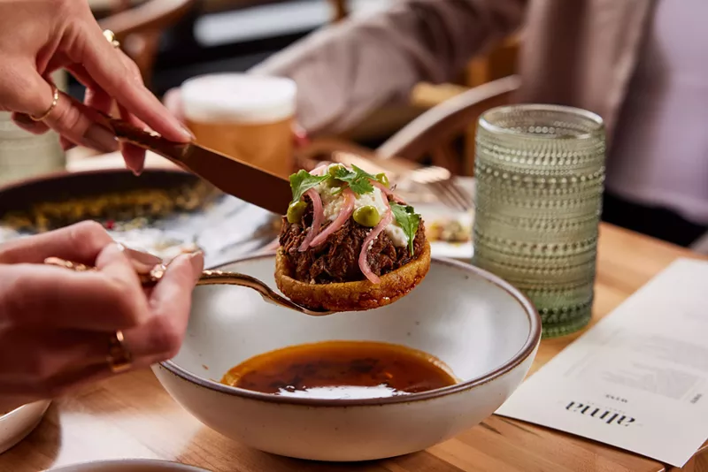 Image: Sope de costilla is one of the masa-based dishes at Alma Fonda Fina.