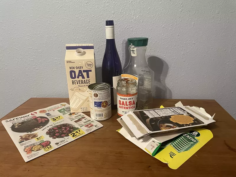 Image: These items can all be recycled.