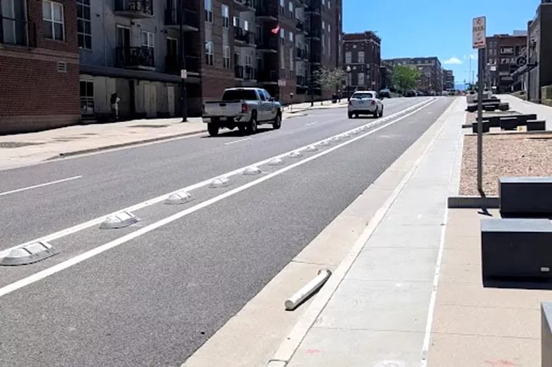 Image: A bike lane.
