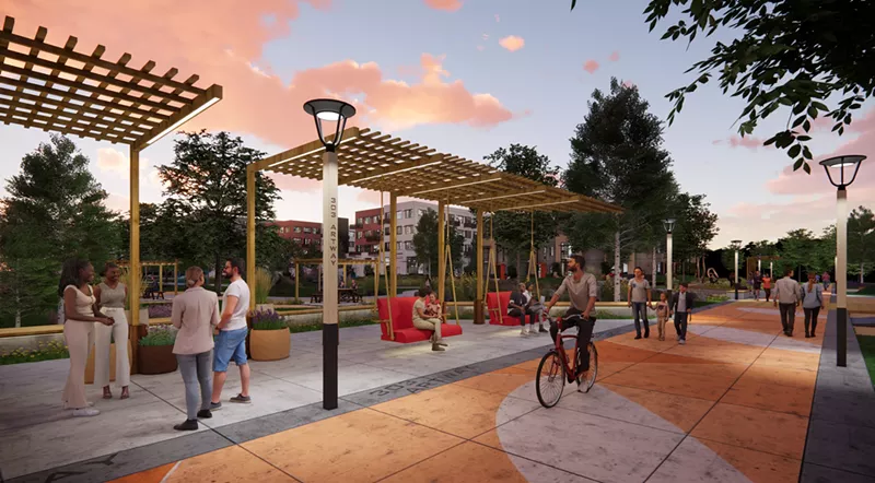 Image: The 303 ArtWay Heritage Trail would weave through the Park Hill Golf Course property.