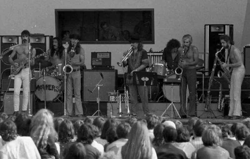 Image: Frank Zappa and the Mothers of Invention at the Denver Pop Festival in 1969.