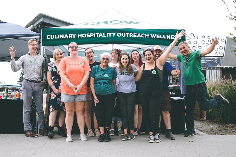 Erin Boyle, John Hinman and other CHOW leaders at a community event in Denver.