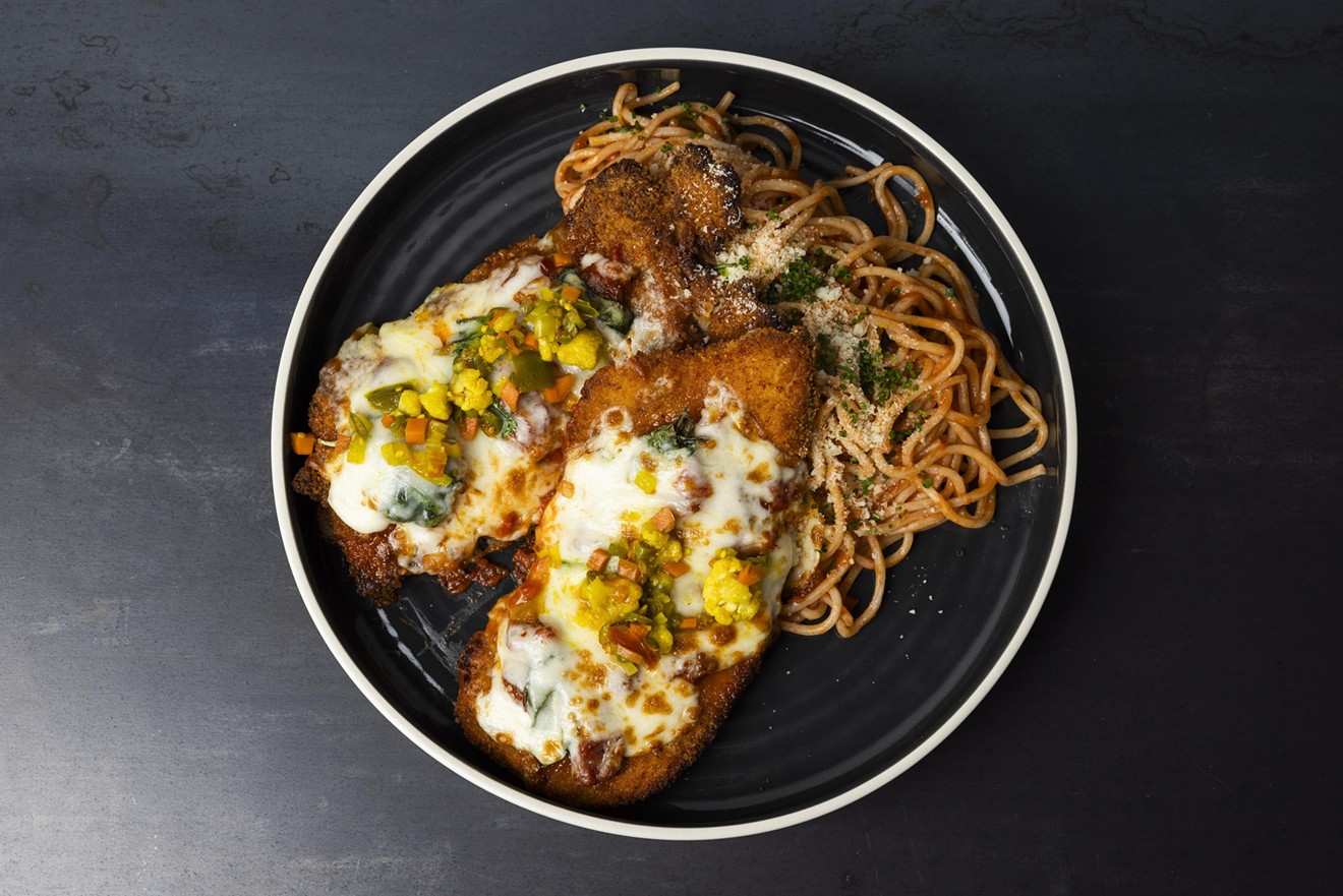 The chicken Parmesan at Dio Mio is now a larger entree for two.