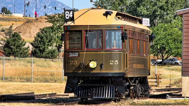 Old trolley car