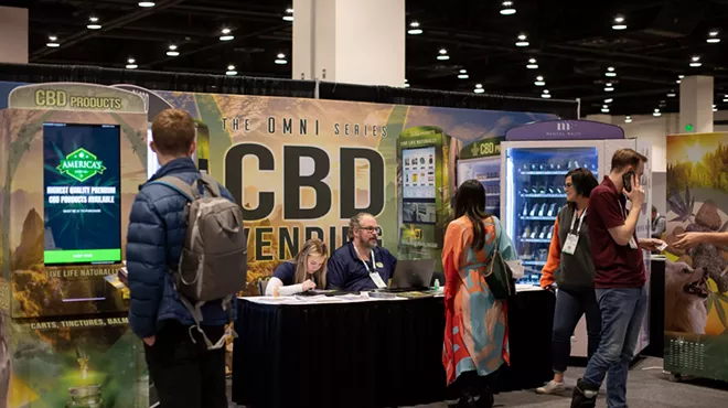 CBD vendors during a hemp industry expo