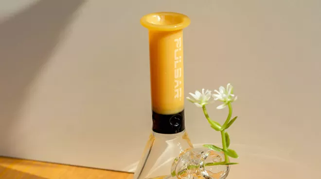 Bong as a flower vase