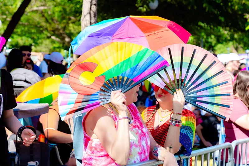 Image: people celebrating the annual Denver PrideFest