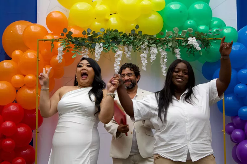 Image: Denver's first Pride Marriage Marathon event on Friday, June 27, 2025.