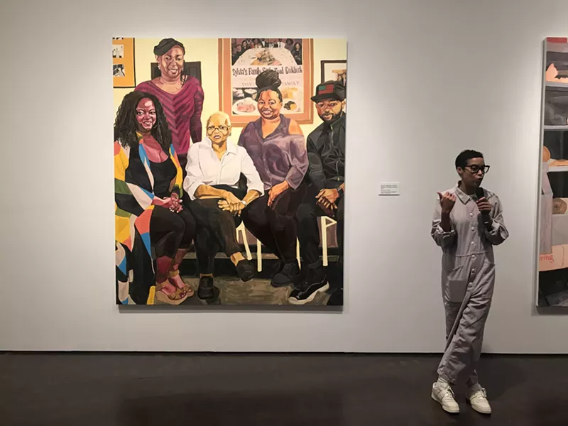 Image: Jordan Casteel, “Sylvia’s (Taniedra, Kendra, Bedelia, Crizette, De’Sean), 2018.”