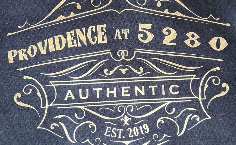 Image: "Providence at 5280" sign