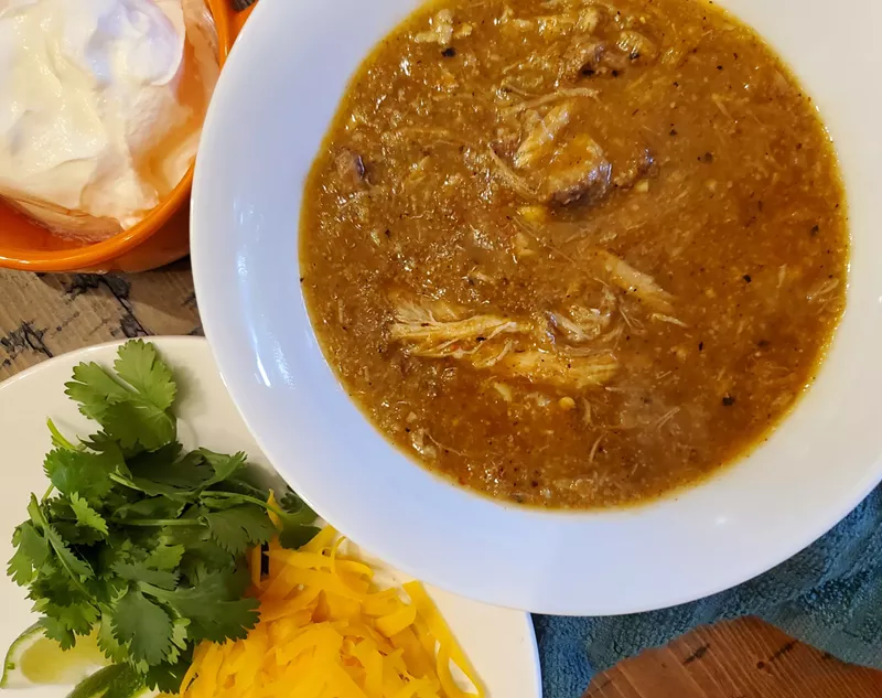 Image: a bowl of green chile
