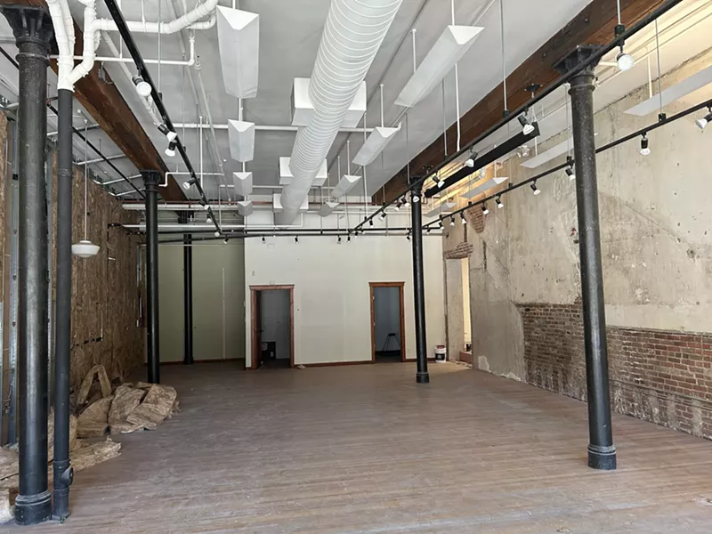 Image: An empty building.