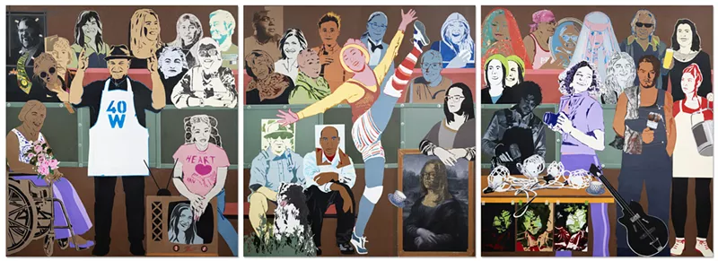 Image: A painting of various people