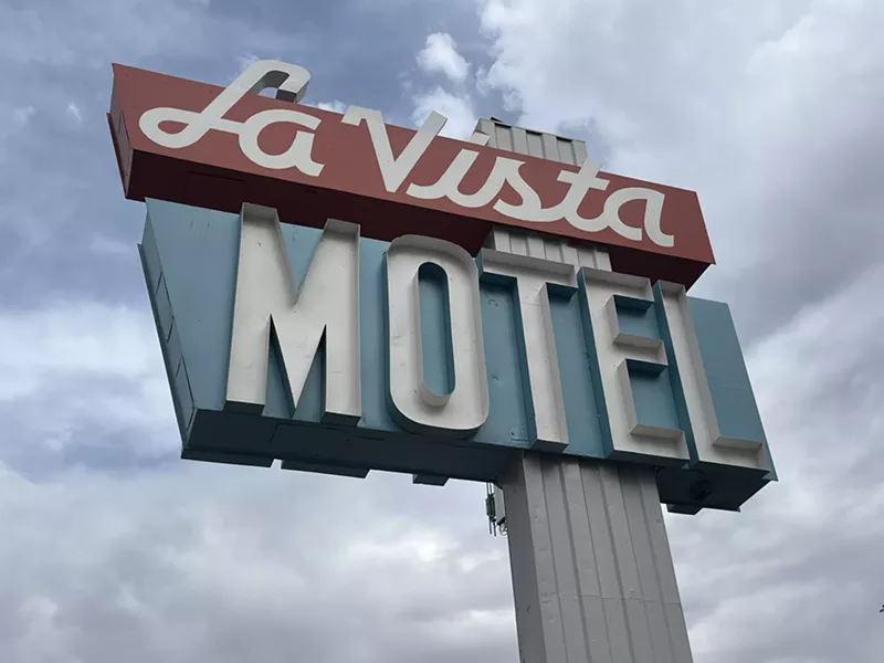 Image: exterior of old motel