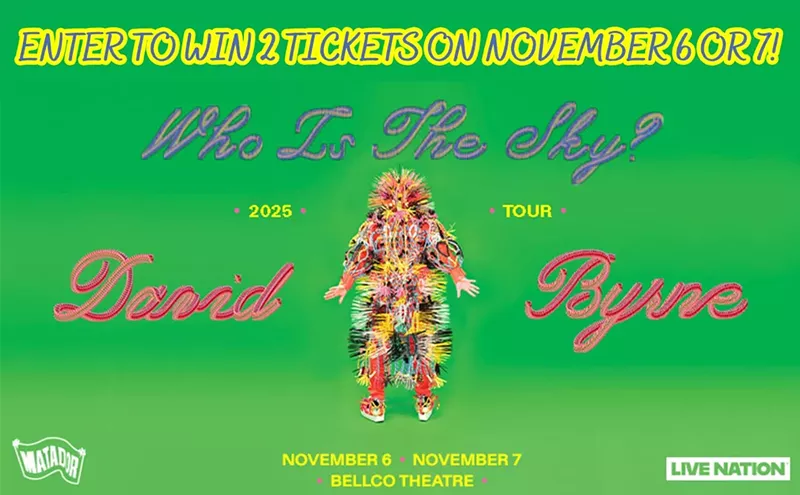 Image: Enter to Win 2 Tickets to See David Byrne at the Bellco Theatre on November 6 or 7!