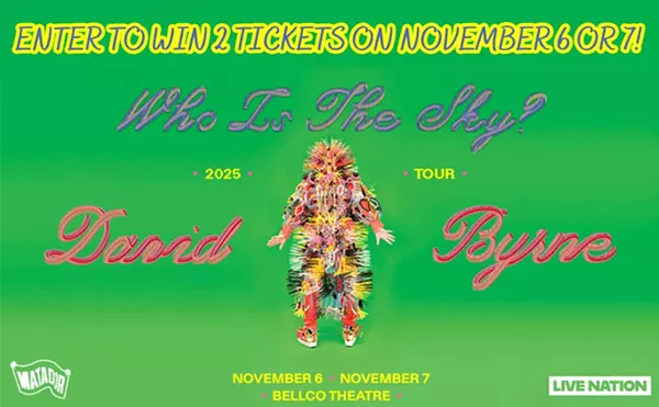 Image: Enter to Win 2 Tickets to See David Byrne at the Bellco Theatre on November 6 or 7!