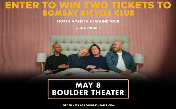Enter to win two tickets to Bombay Bicycle Club at the Boulder Theater on May 8!