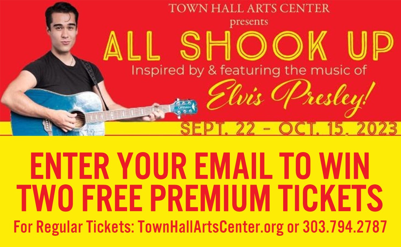 Enter your email to win two free premium tickets to "All Shook Up" at the Town Hall Arts Center!