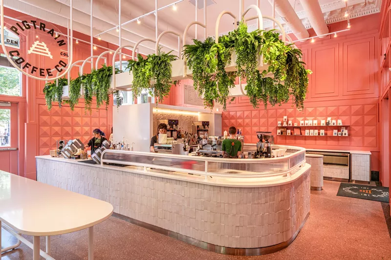 Image: pink breakfast place
