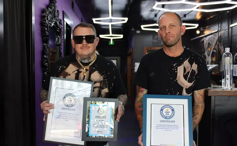 Image: Duo Sets Guinness World Record For Most Eyeball Tattoos