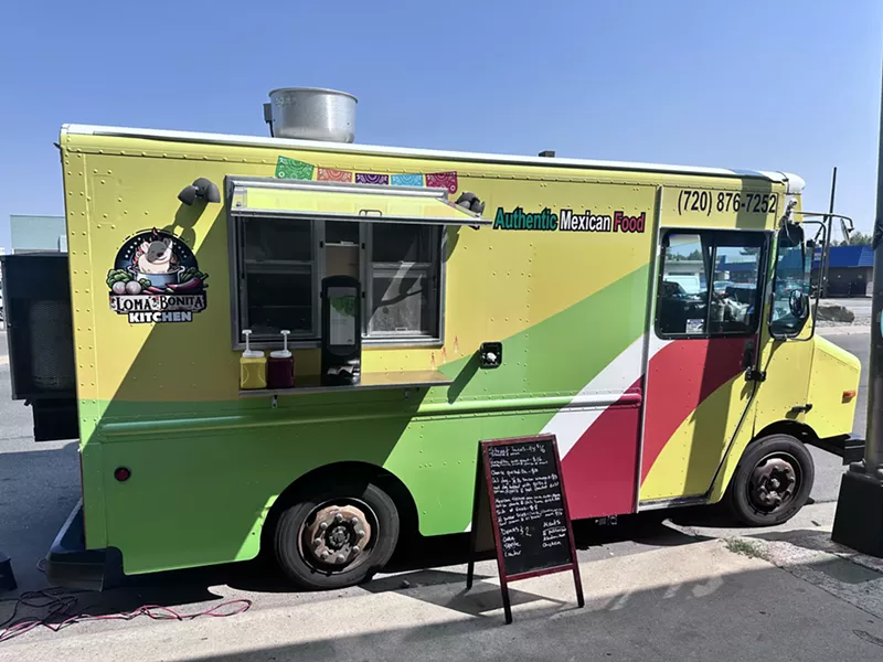 Image: colorful food truck