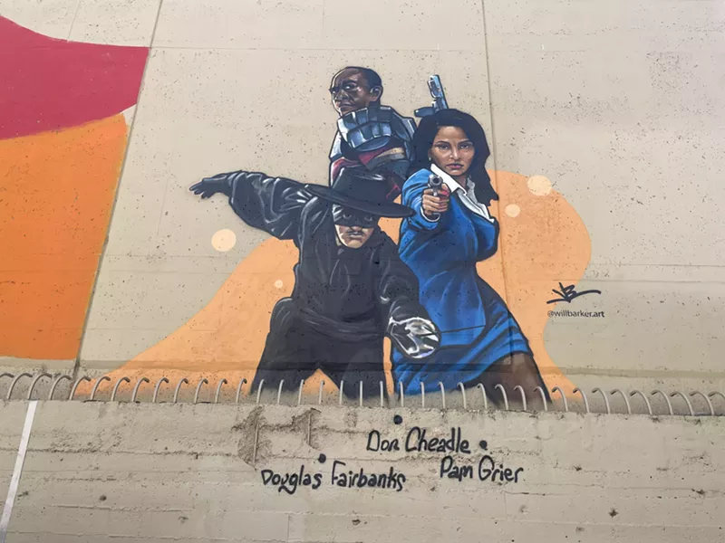 Image: Pam Grier, Don Cheadle and Douglas Fairbanks.