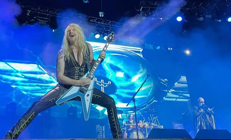 Image: judas priest performs on stage