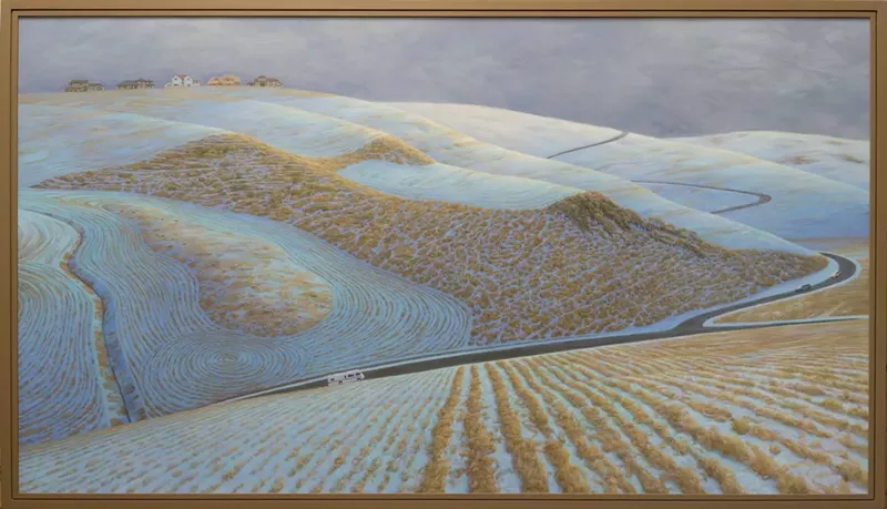 Image: Chuck Forsman, “Harvest,” 2022, oil on panel.