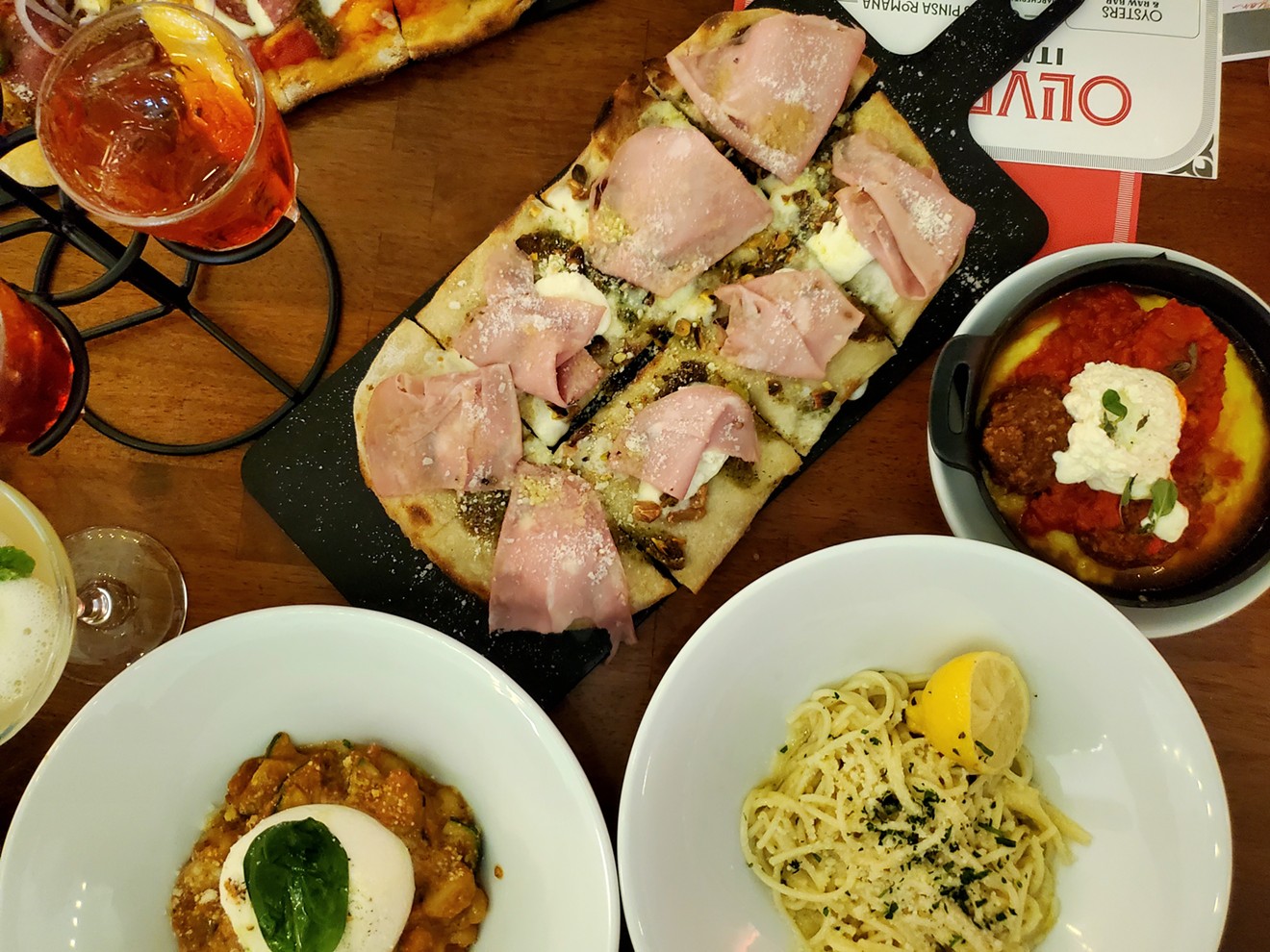 A spread of Italian eats from Oliver's, which debuts October 30.