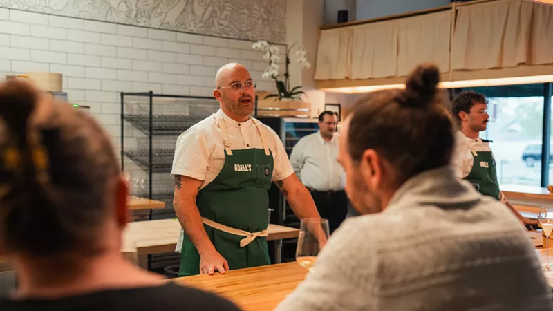 Image: chef behind counter