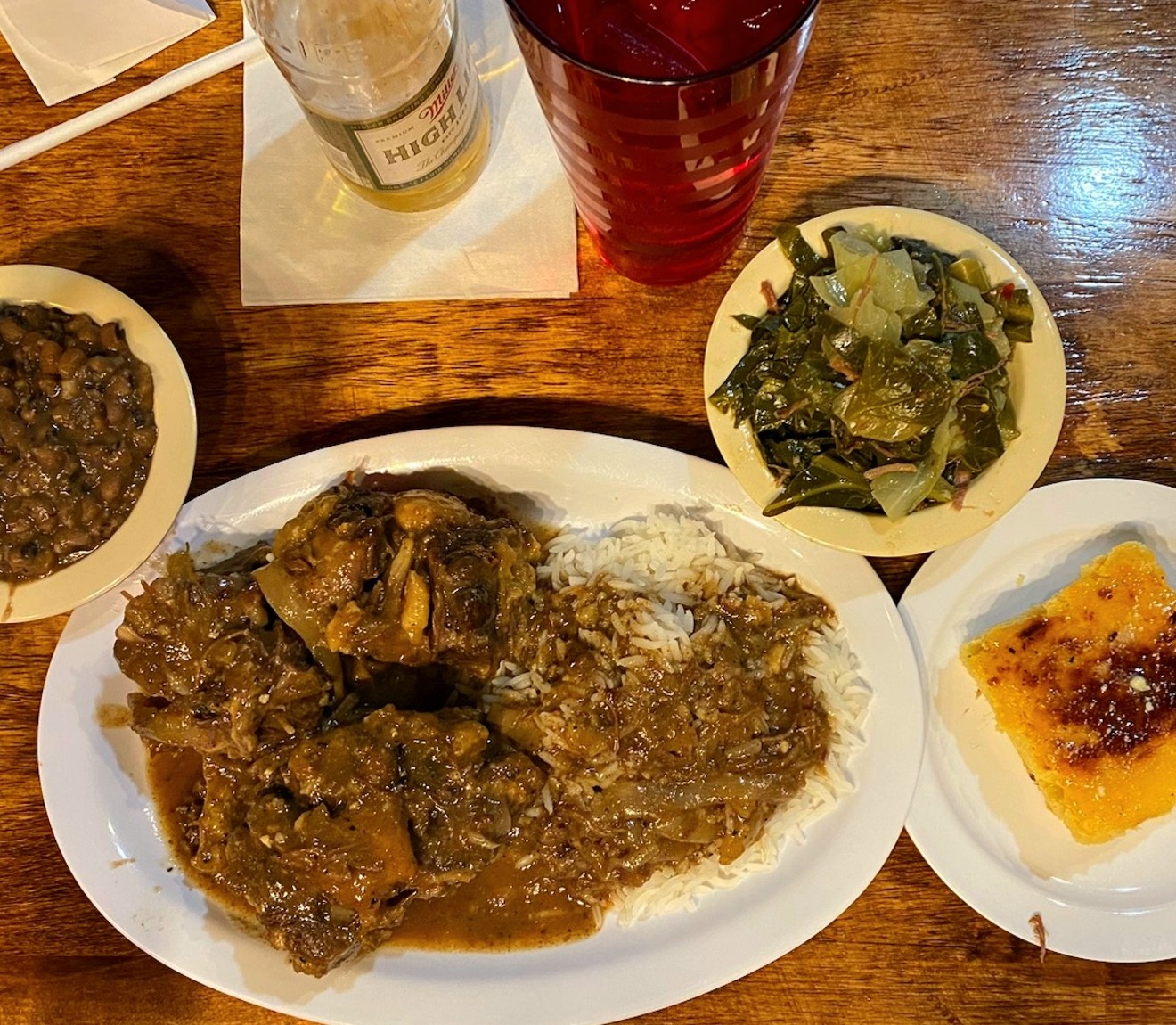 Blazing Chicken Shack serves up a perfectly seasoned oxtail-and-rice special, but it's only available on Thursdays, Fridays and Saturdays.