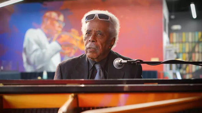 man playing the piano