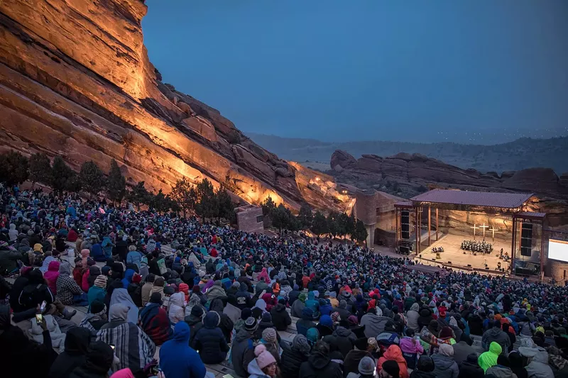 Image: Easter Sunrise Service at Red Rocks.