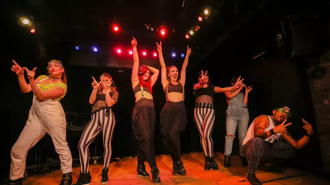 entertainers on stage