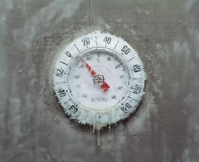 Image: Patricia Mills Sanchez chose going back to work over being cold in her home.