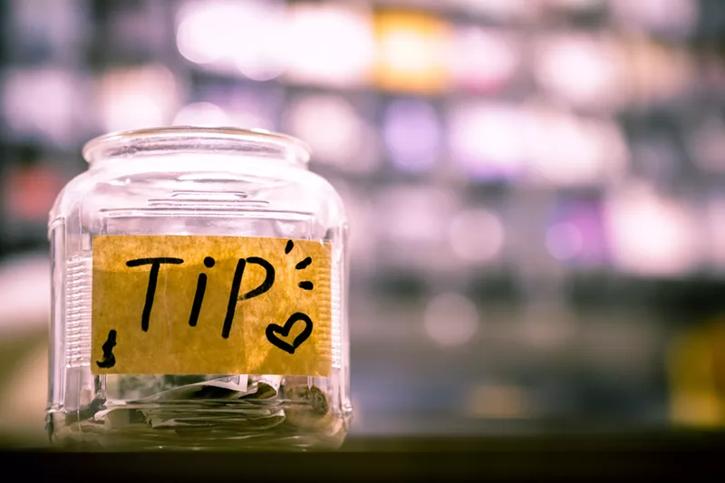 Image: Tip jars aren't just for decoration.