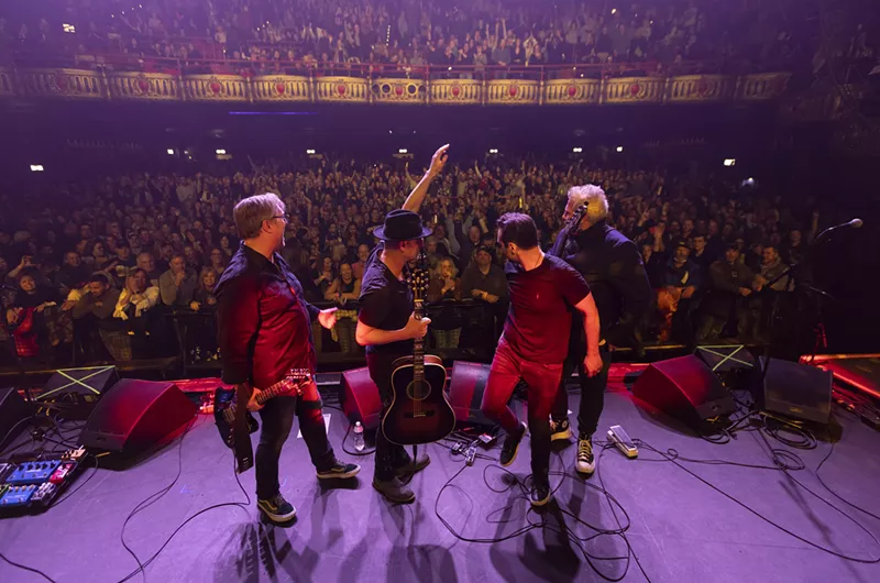 Image: The Freddy Jones Band celebrates its biggest hit "In a Daydream" with a special tour stop at the Oriental Theater on Friday. L-R: Terry Goldstein, Marty Lloyd, Ben Loshin and Rich Ross.