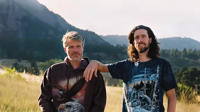 two men in a field