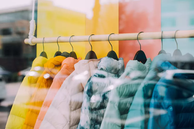 Image: Find name-brand apparel at several of these shops.