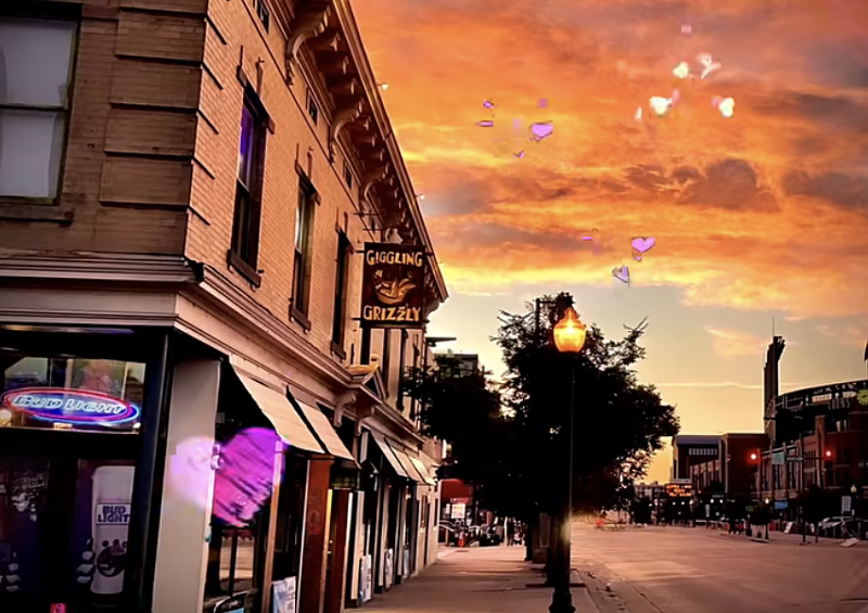 Image: bar at sunset
