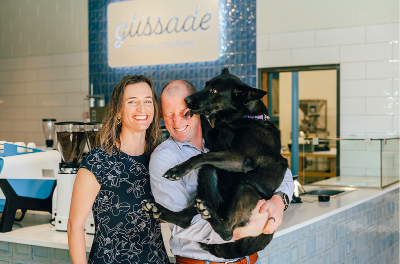 Laura and Sean Harwin live a short walk away from their new cafe.