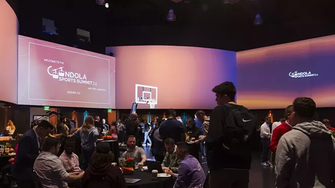 people at a tech/sports summit