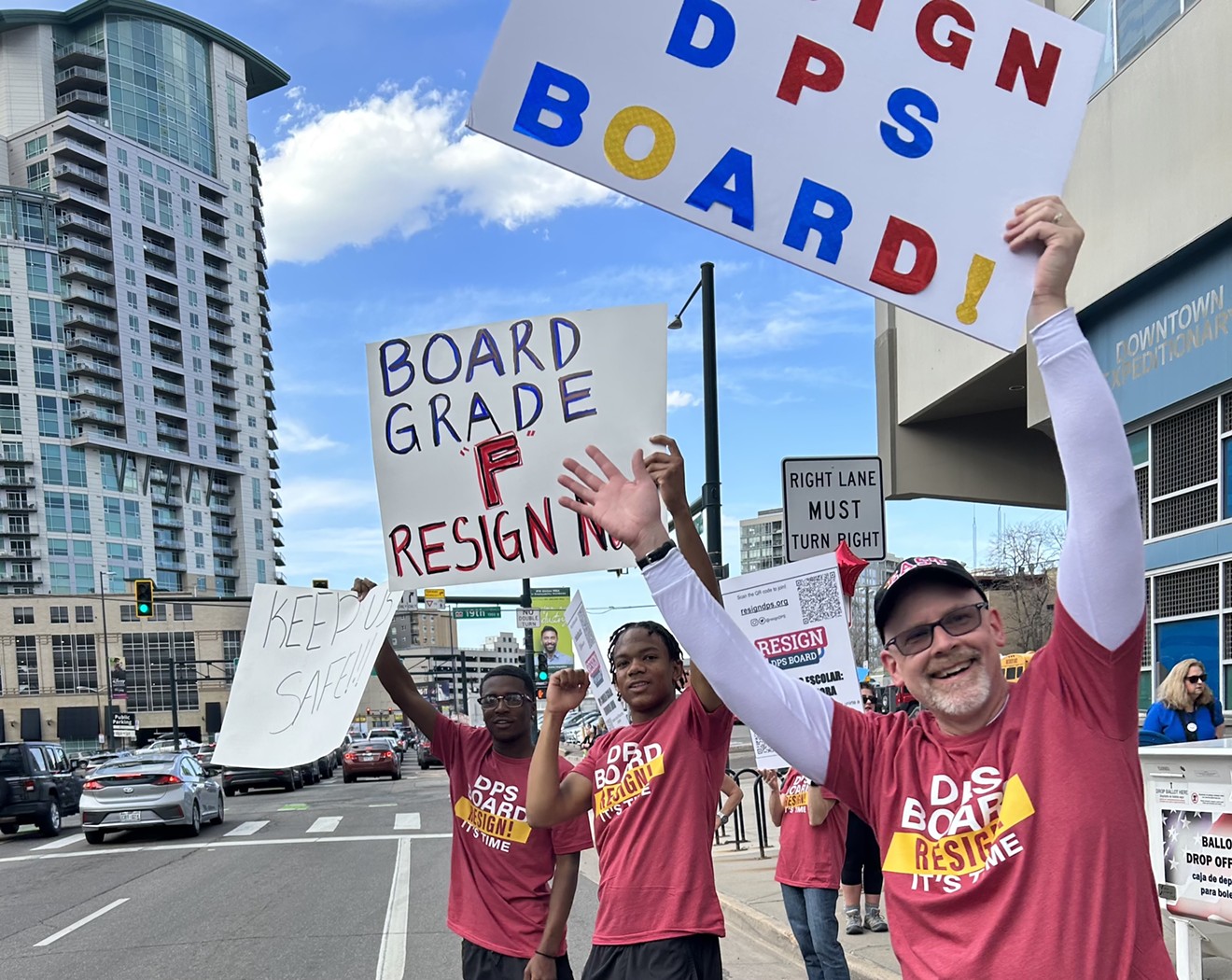 Resign DPS has been pushing for Denver school board members to step down since March.