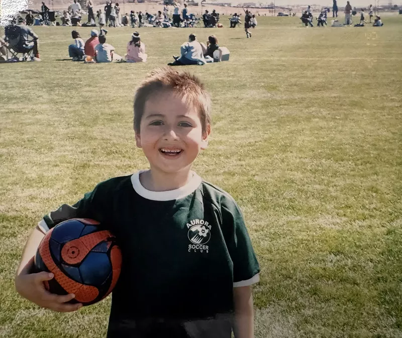 Image: boy on sports field