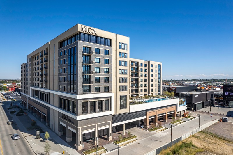 The Mica RiNo building is located next to Mission Ballroom.