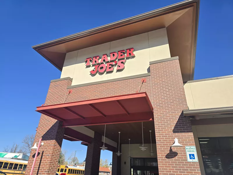 Image: front of a Trader Joe's store