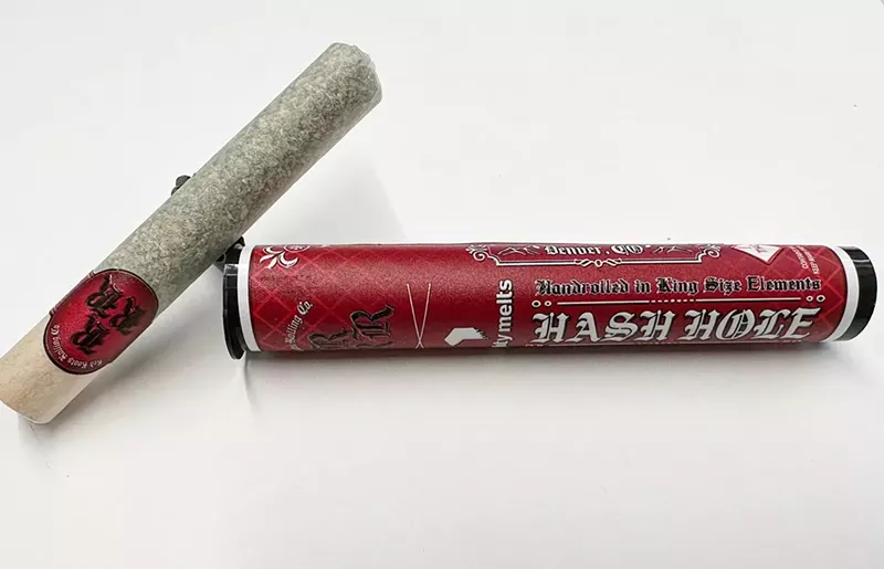 Image: Red Roots pre-rolls are hash hole joints made with a gram of rosin, and burn like an ash doughnut.