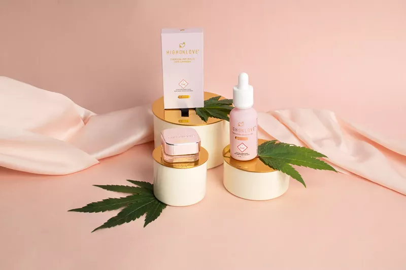 Image: HighOnLove's sensual products come in CBD and THC versions.