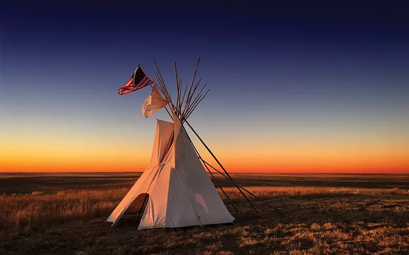 Image: This image of the Sand Creek Massacre National Historic Site captures the exhibit.